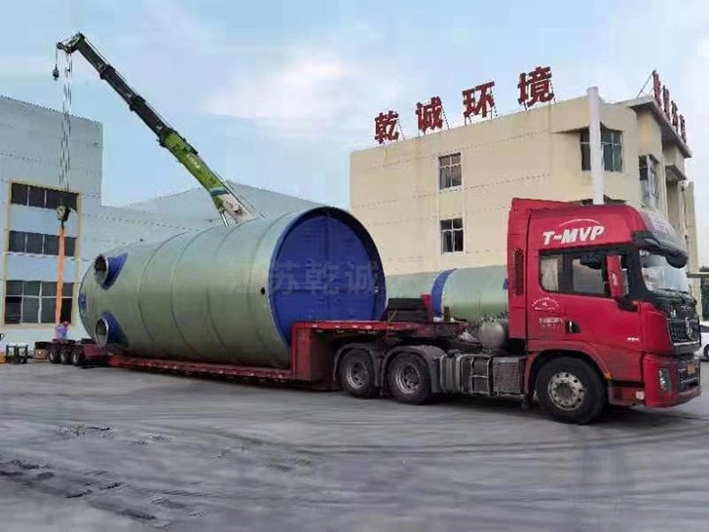 智能一體化預(yù)制泵站發(fā)貨現(xiàn)場(chǎng)